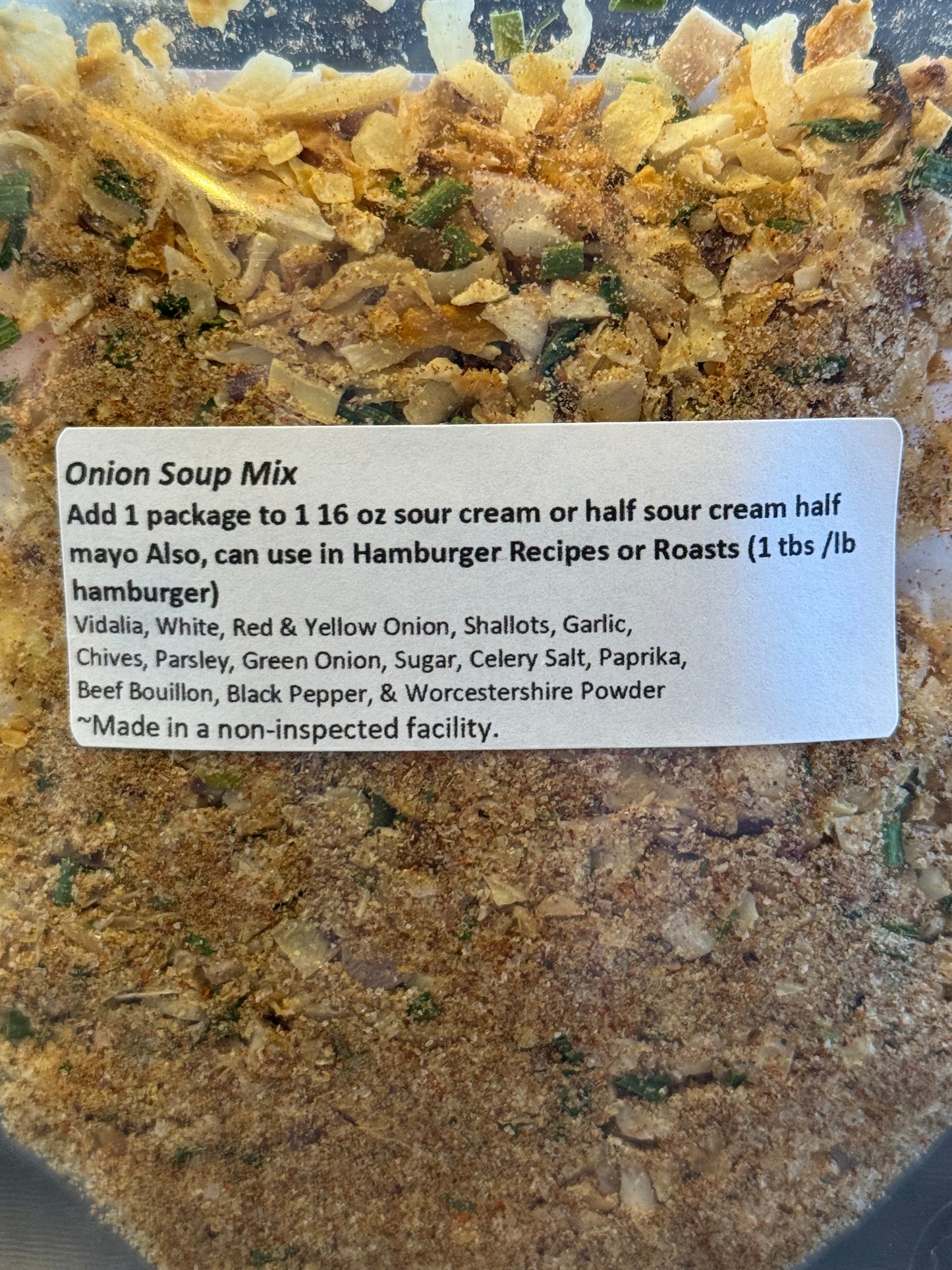 Dehydrated Onion Soup Mix