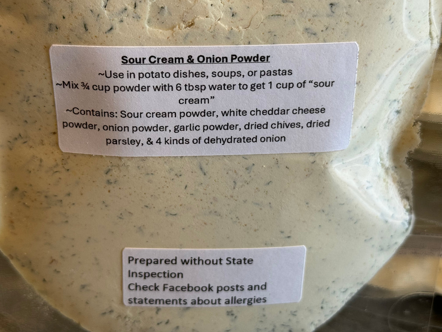 Sour Cream & Onion Powder