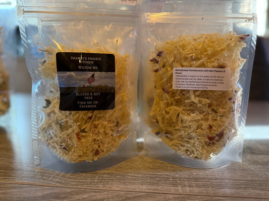 4oz Dehydrated Hashbrowns with Onion & Bell Peppers