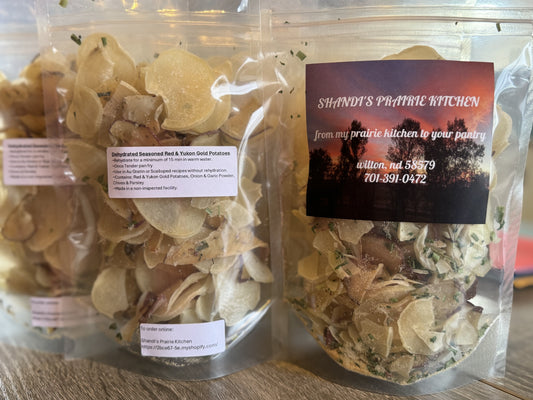 Dehydrated Seasoned Red & Yukon Gold Potato Slices