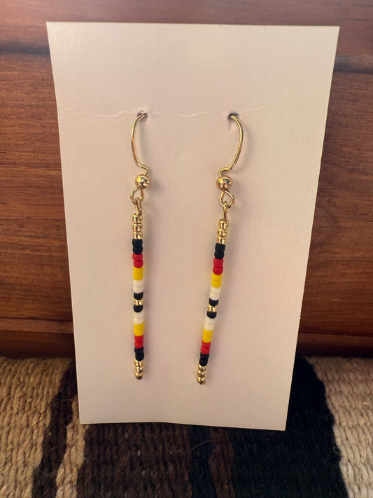 Beaded Single Strand Earring